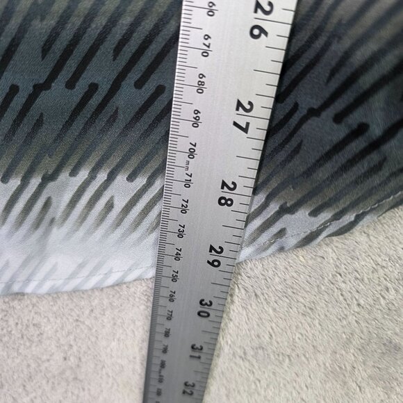 Womens Cato Grey & Pink Striped Blouse Roll-Tab Sleeve 100% Polyester Size XL - Picture 8 of 9